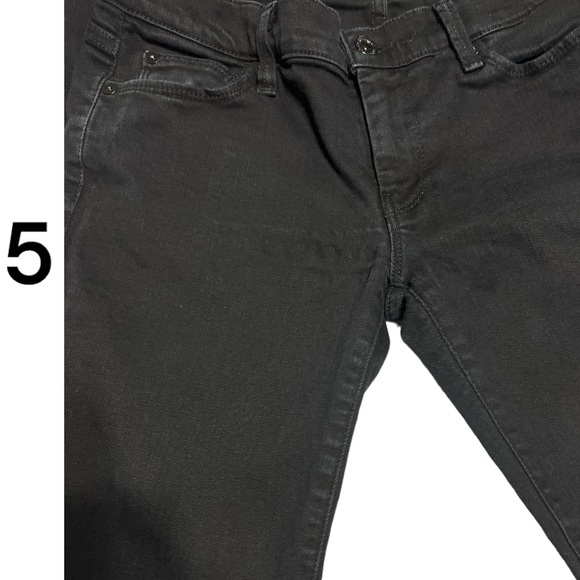 7 For All Mankind Straight Leg Jean. Women's Size 28. Black - Picture 5 of 9